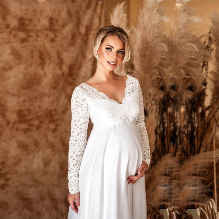 Stilla | Elegant Spids-maxikjole Til Gravide