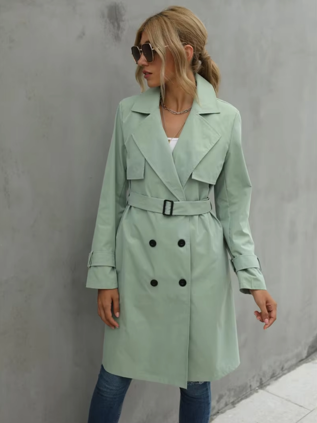 Stilla | Casual lang trenchcoat - Stilfuld & Varm