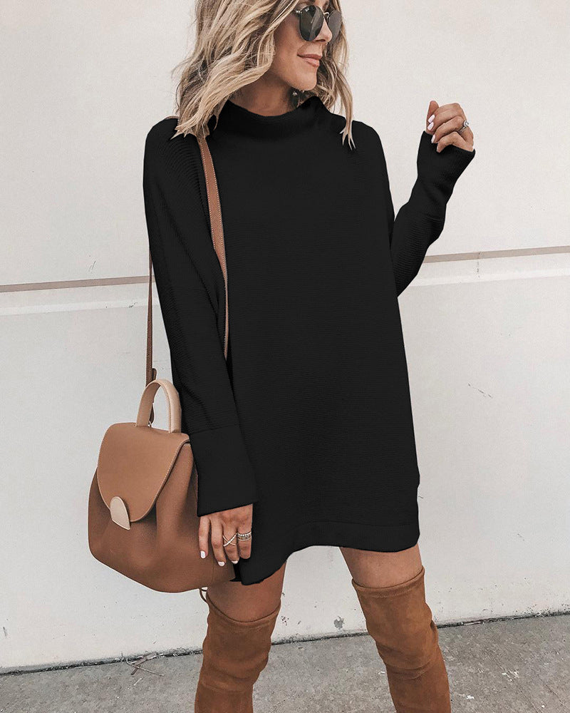 Stilla | Casual Loose Dress with Turtleneck