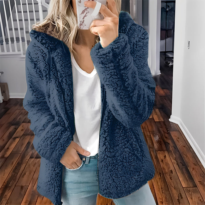 Stilla | Dame Hoodie Uldjakke til Varme