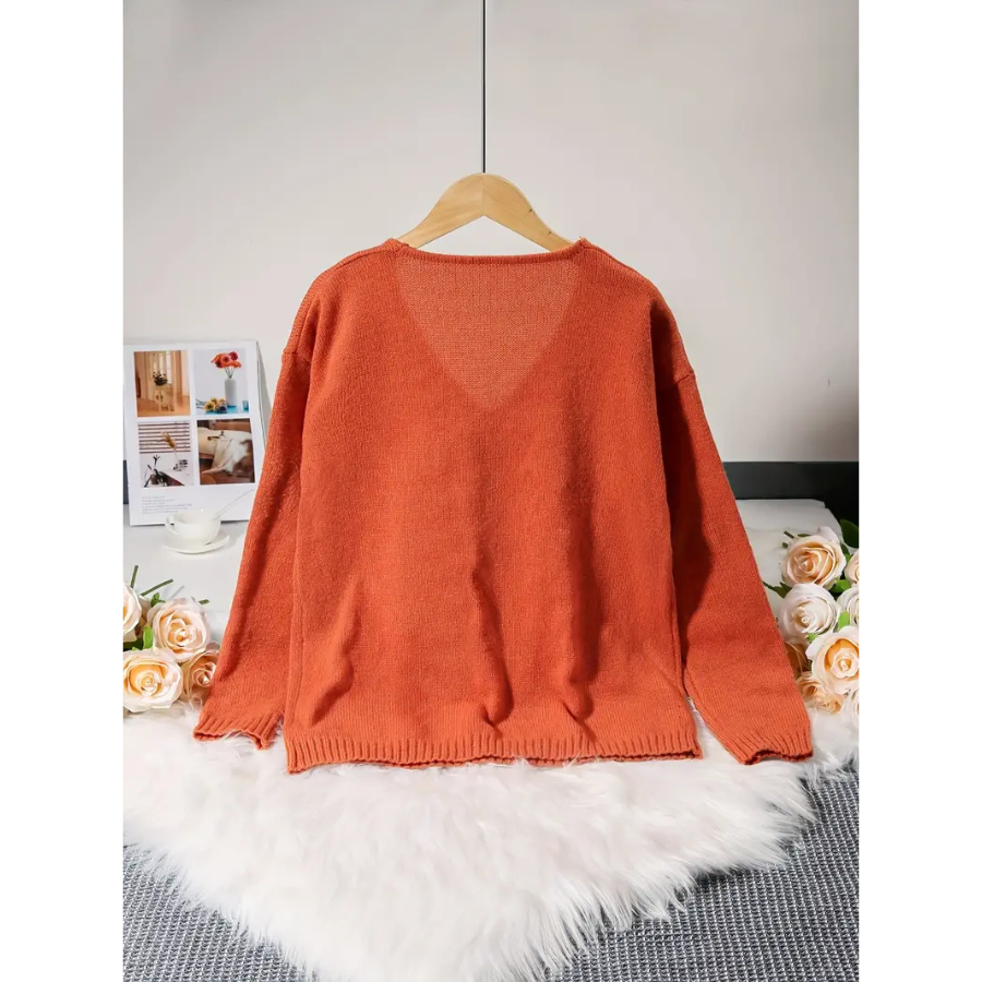 Stilla | Dame V-udskærings Pullover