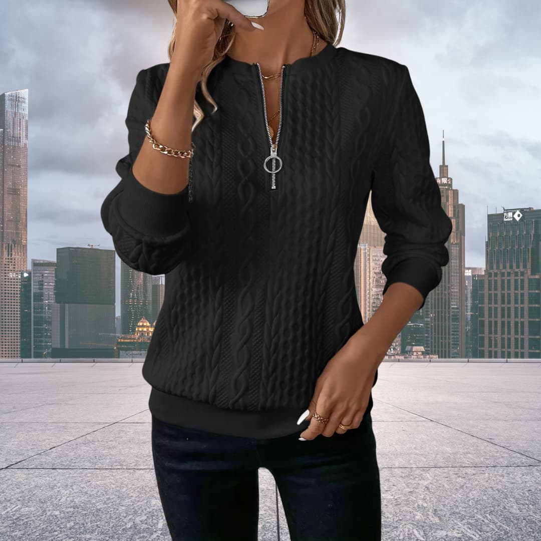 Stilla | Enkelt strikpullover