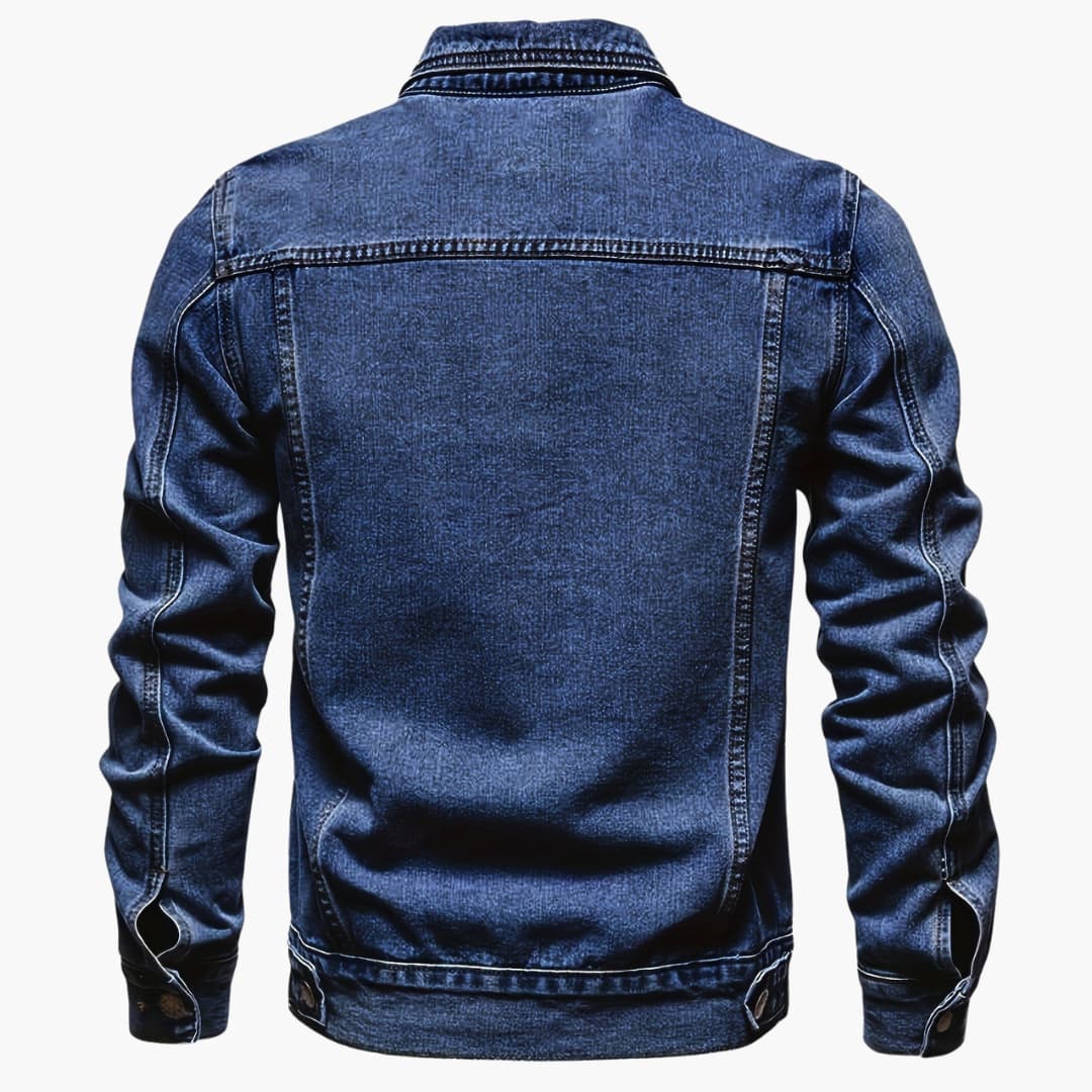 Stilla | Slim-Fit Fritids-Denimjakke til Mænd