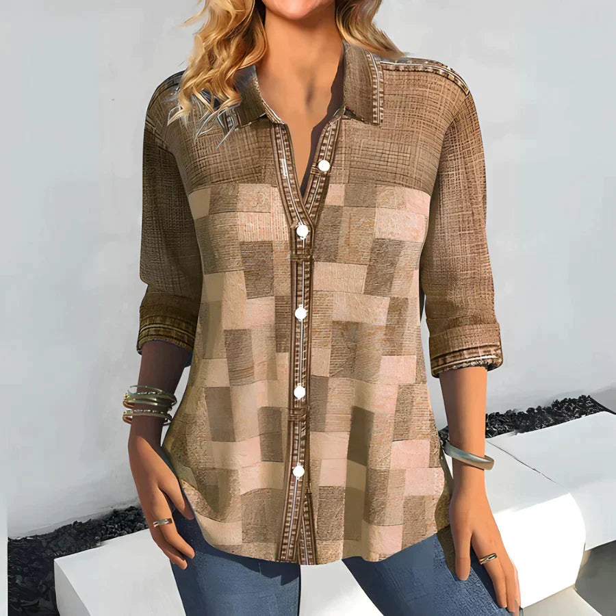 Stilla | Afslappet Ternet Bluse