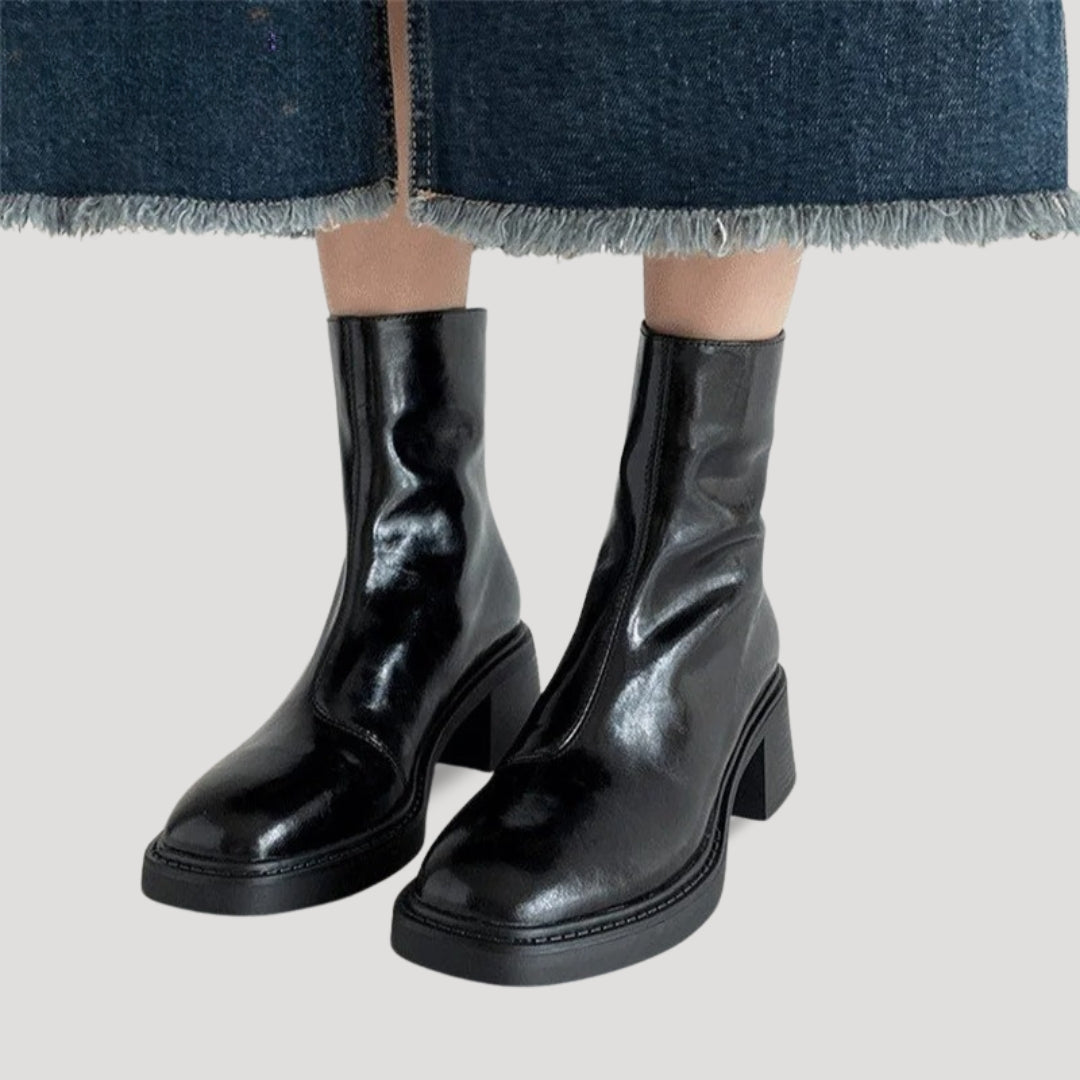Stilla | Square Toe Platform Boots