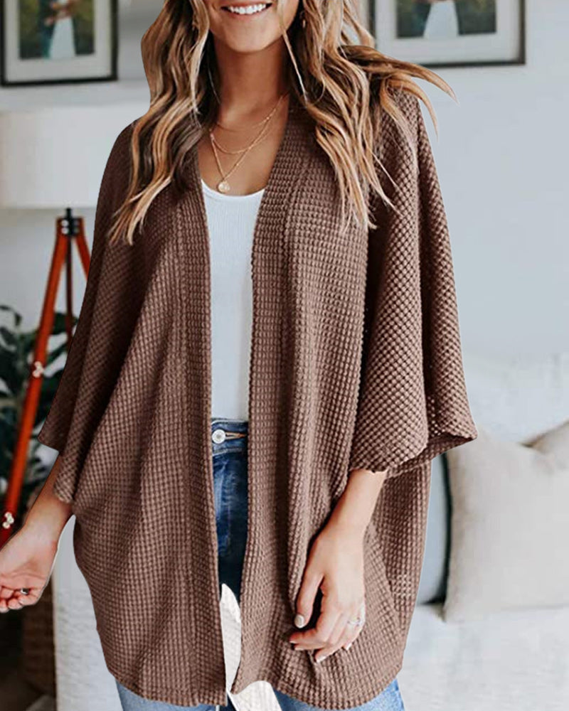 Stilla | Vaffelstrik-Cardigan