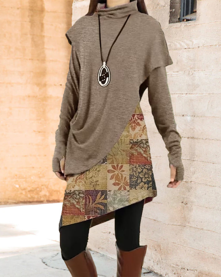 Stilla | Kjole med Patchwork