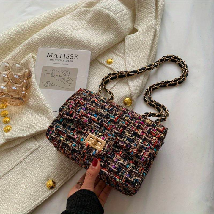 Stilla | Tweed-Skuldertaske