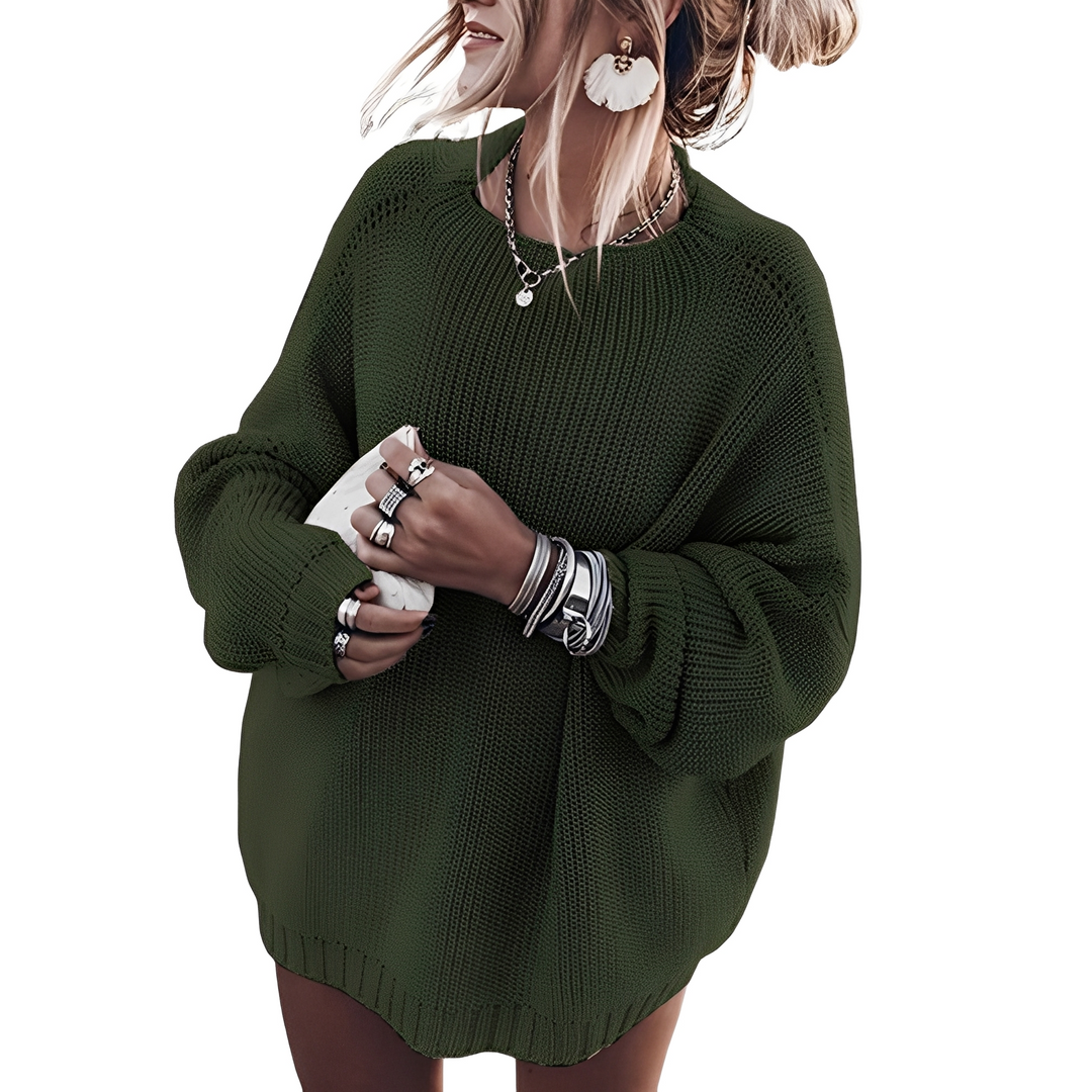 Stilla | Dame Sweater I Bred Grovstrik-Design