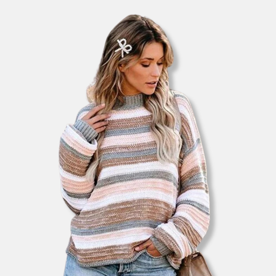 Stilla | Strikpullover Blød Strik Oversize Pas Rund Halssnit Lange Ærmer
