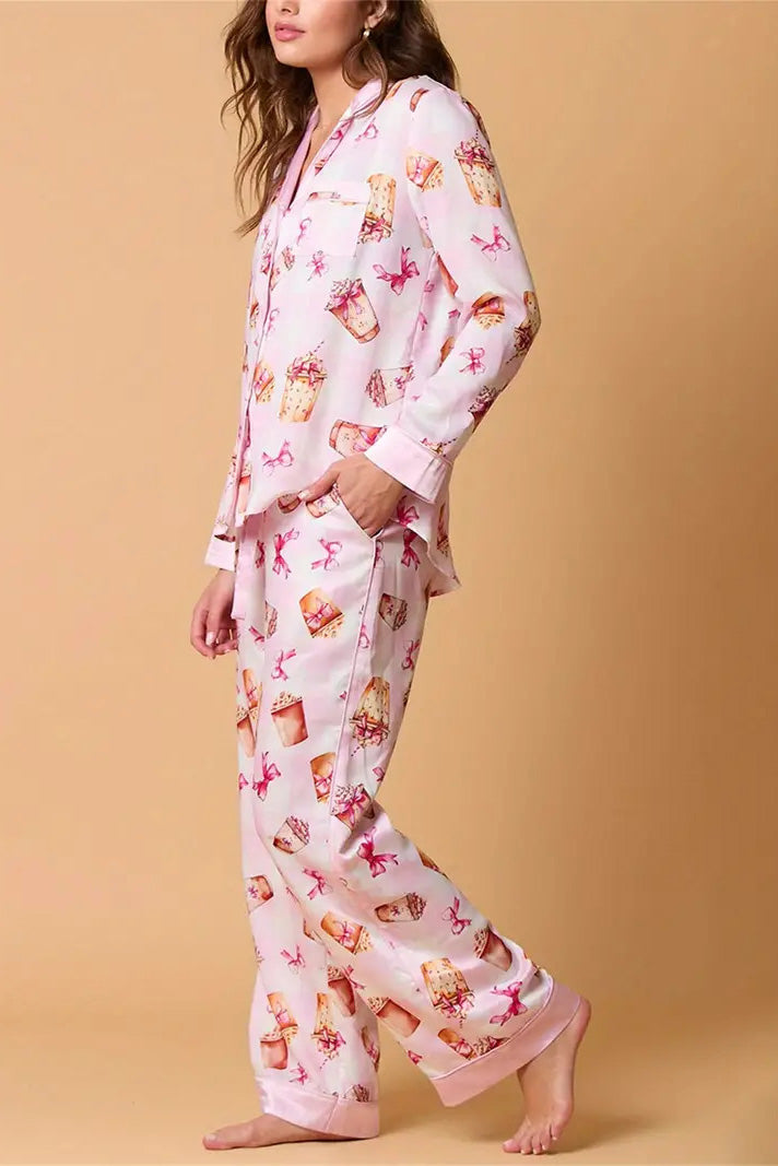 Stilla | Julefestlig Stribet Pyjamas Sæt