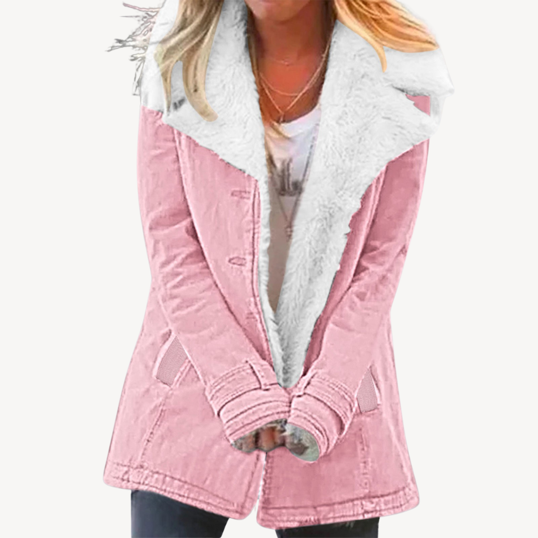 Stilla | Damers Sherpa Futteret Denimjakke