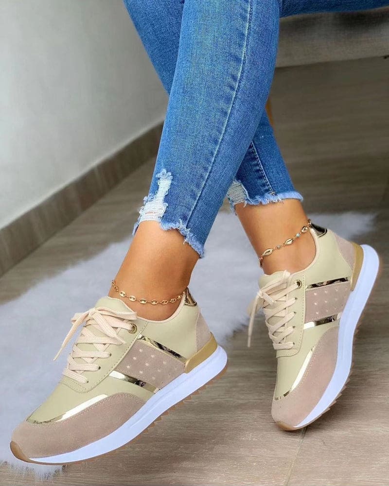 Stilla | Sneakers Behagelige & Stilfulde Med Farve Accent