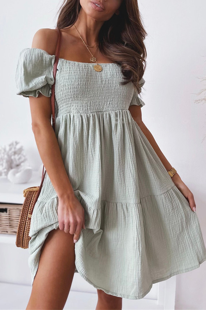 Stilla | Nyd Dage Off Shoulder Mini Kjoler