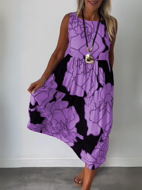 Stilla | Stilfuld Blomstret Print Kjole