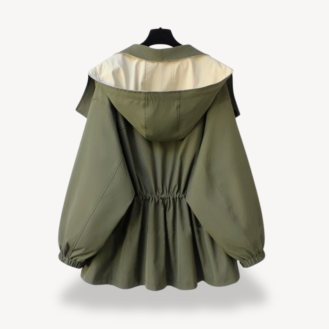 Stilla | Farveblok Trenchcoat til kvinder
