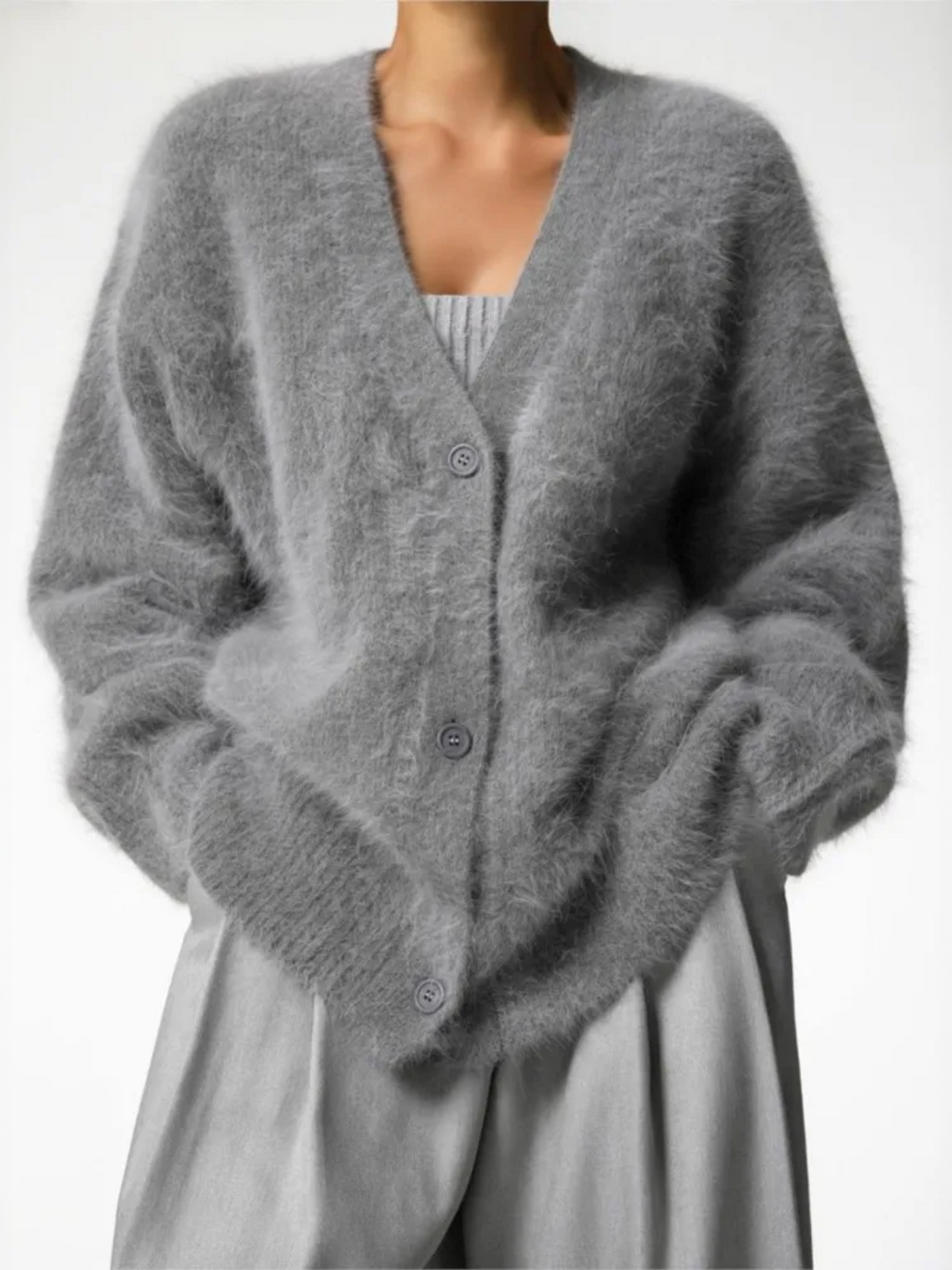Stilla | Luksuriøs Cashmere-strikketrøje Med Knapper
