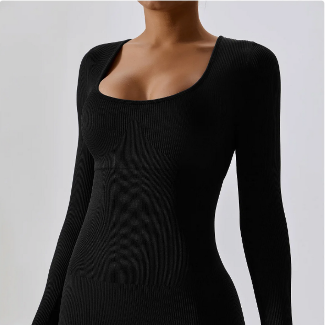 Stilla | Enkeltfarvet langærmet overall sportswear