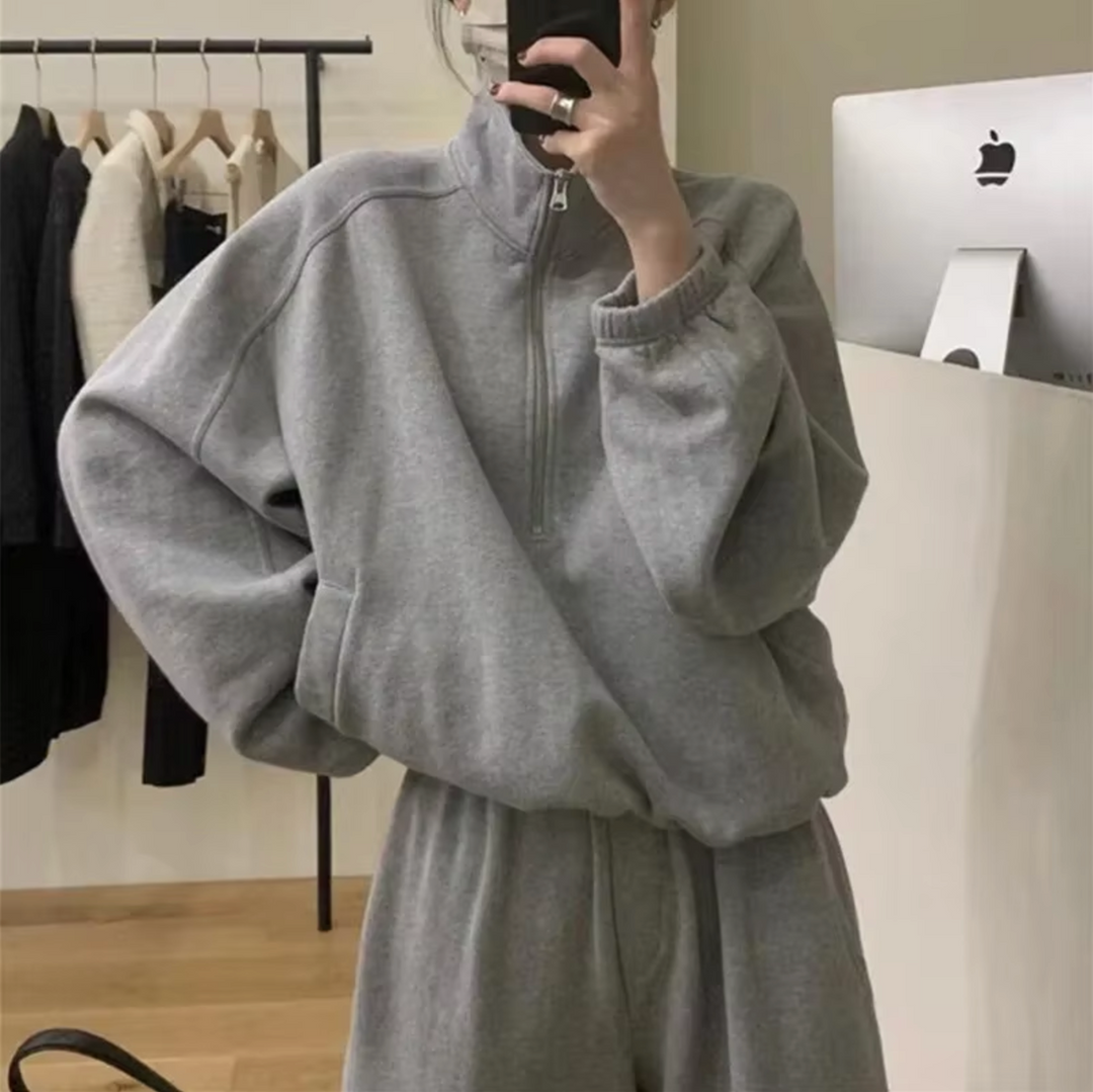 Stilla | Elegant Sweatshirt og Bukser Sæt