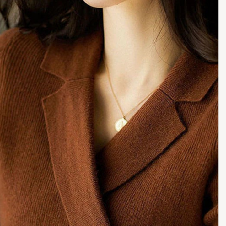Stilla | Dame Strik-Wrap V-Udskæring Pullover