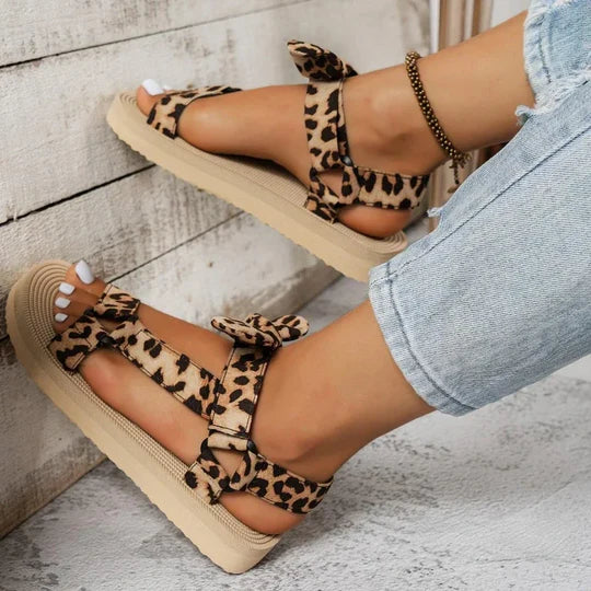 Stilla | Dame Sandaler Med Leopardmønster