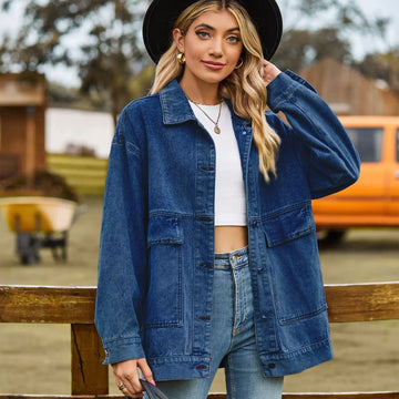 Stilla | Denimcharm Klassisk Vintage Denim Jakke til Dame