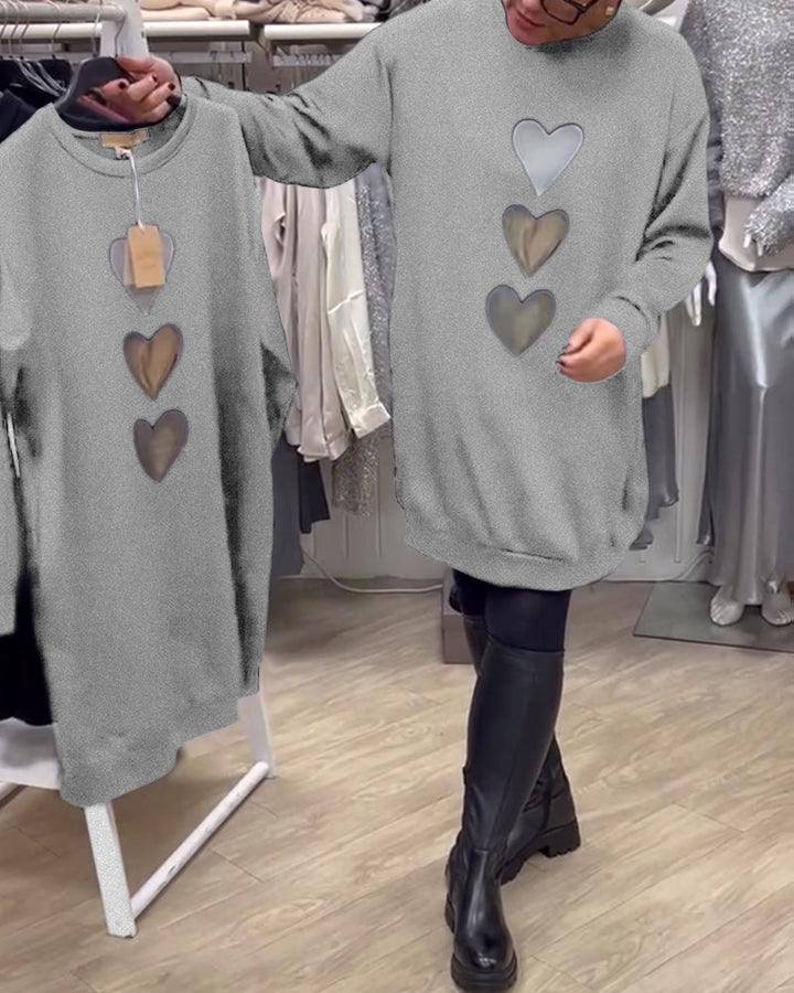 Stilla | Shift Hjerte Mønster Casual