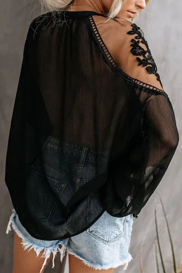 Stilla | Blonde Mesh Top Design