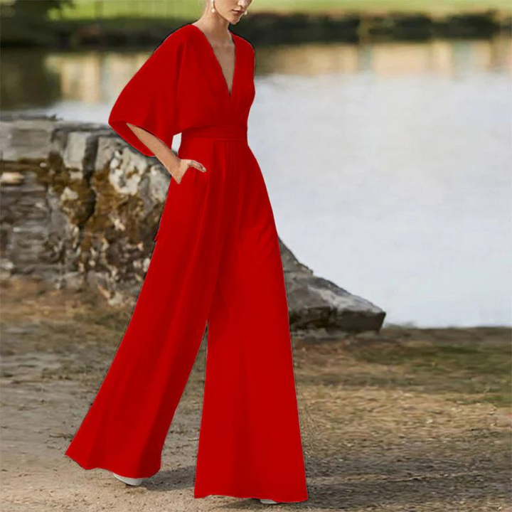Stilla | Stilfuld dames-jumpsuit med halve ærmer