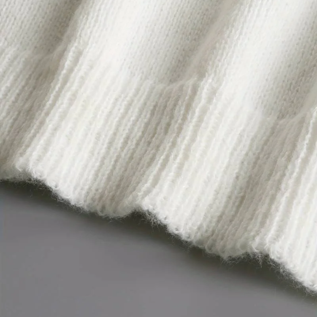 Stilla | Elegant Sweater Med Flæser