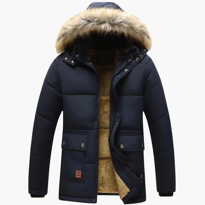 Stilla | Fleece-Hoodie med Lynlås til Herrer