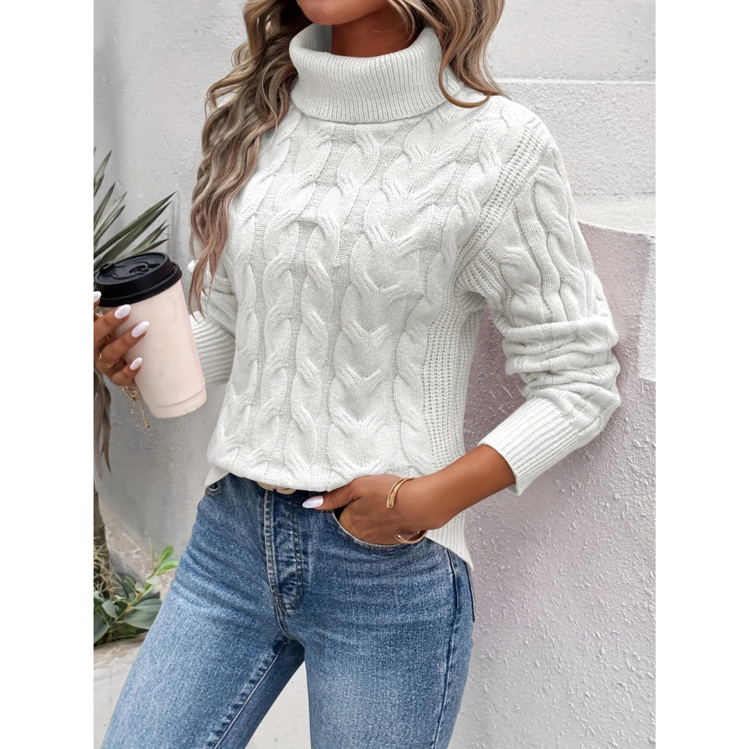 Stilla | Klassisk Elegant Polo Sweater