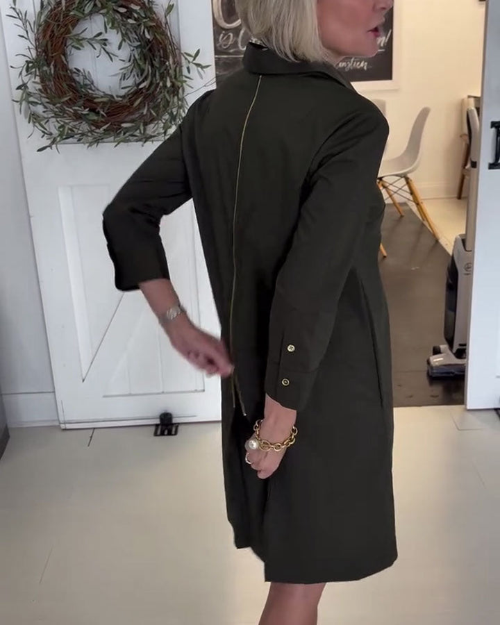 Stilla | Halvzip Revers Trekvartærmer