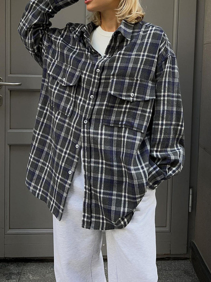 Stilla | Plaid Button Up Shacket