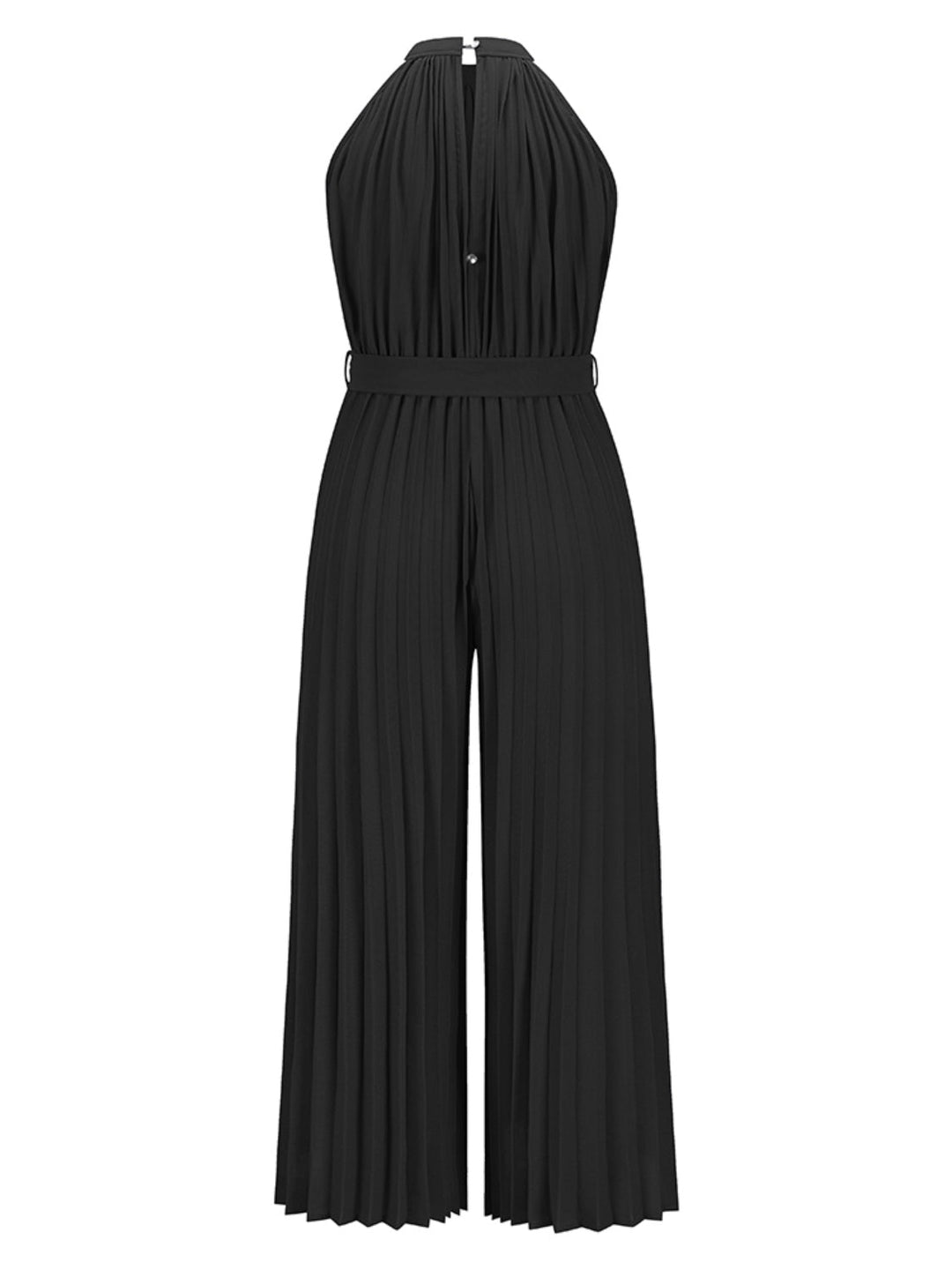 Stilla | Bundet Plisseret Ærmeløs Jumpsuit