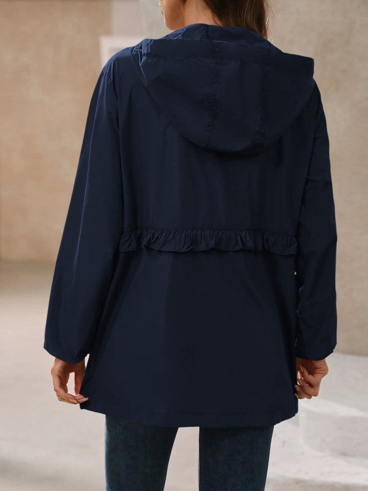 Stilla | Vandtæt Windbreaker Med Lange Ærmer og Hætte
