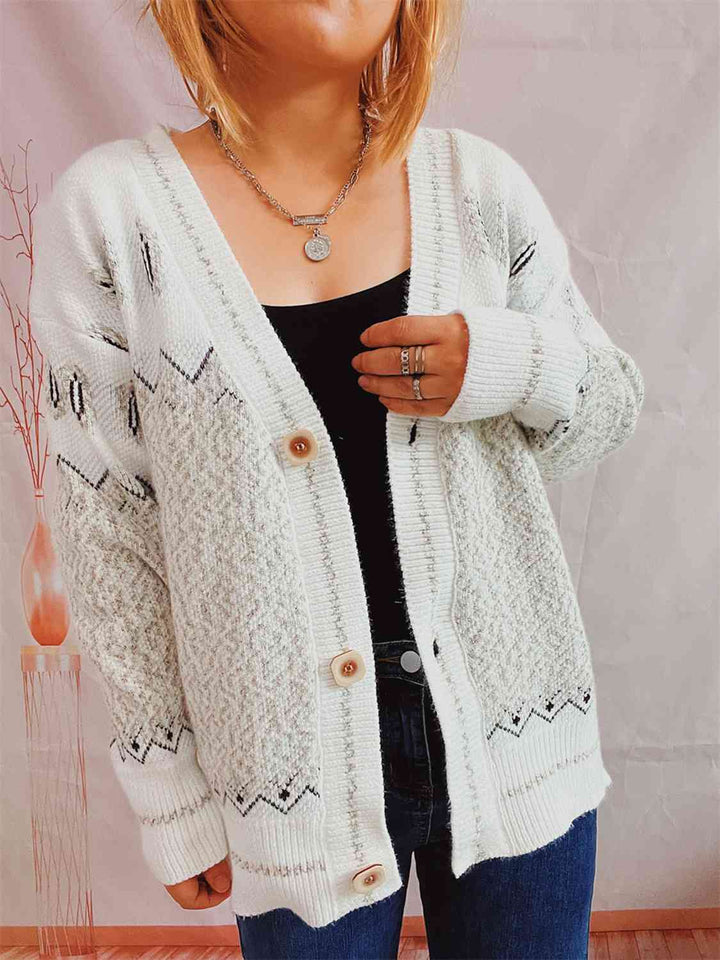 Stilla | Knappe Front Langærmet Cardigan