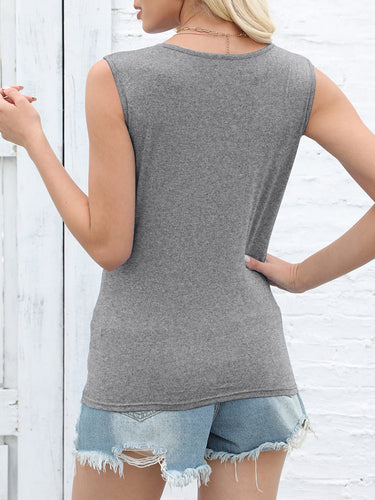 Stilla | Twisted Rund Hals Tank