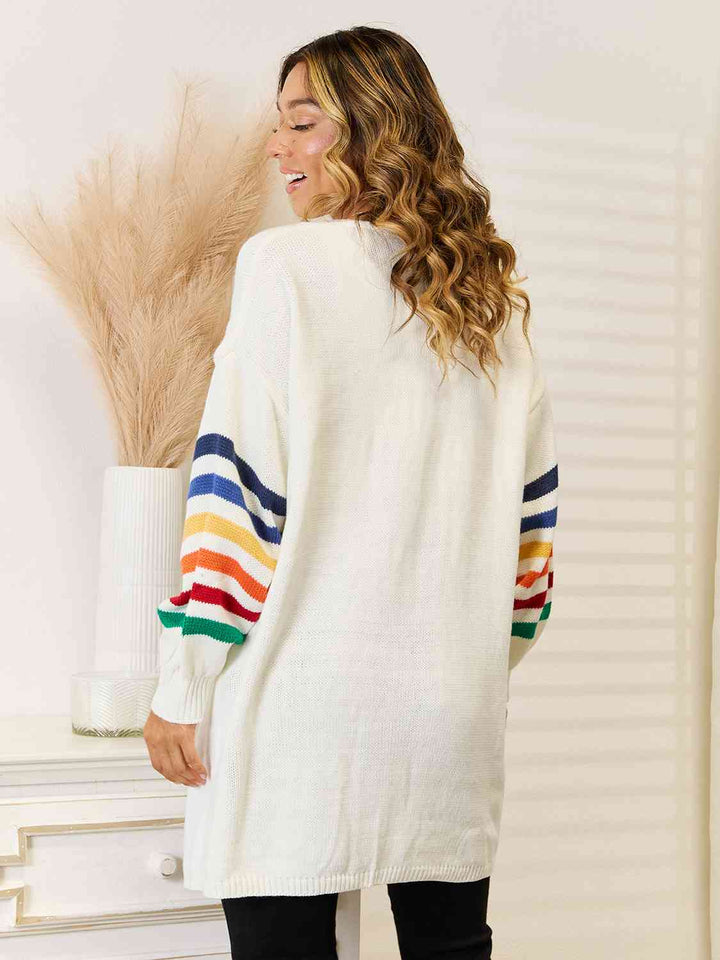 Stilla | Åben Front Sænket Skulder Cardigan
