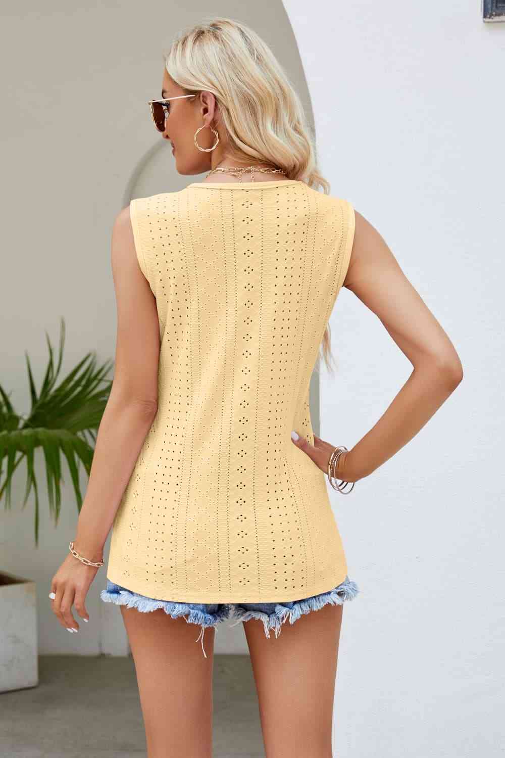 Stilla | Blonde V-hals Tank