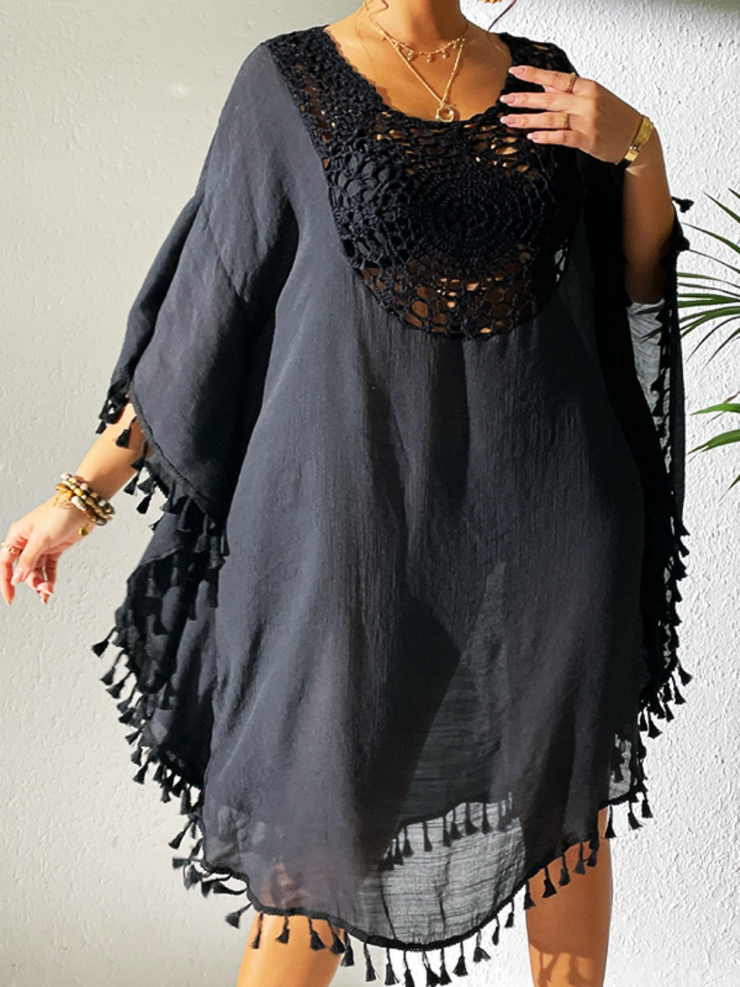 Stilla | Cutout Scoop Neck Cover-up Kjole