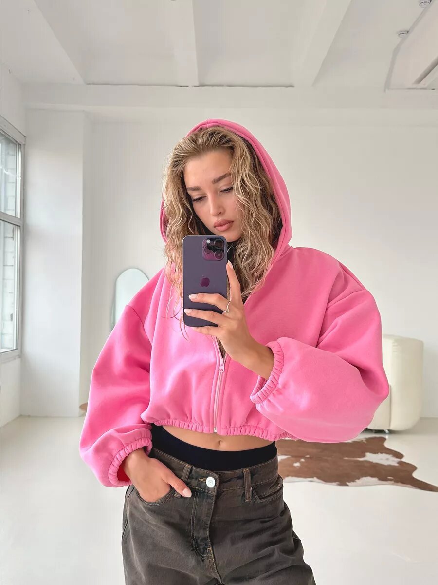 Stilla | Casual, Letvægts, Kort Sports Hoodie Jakke