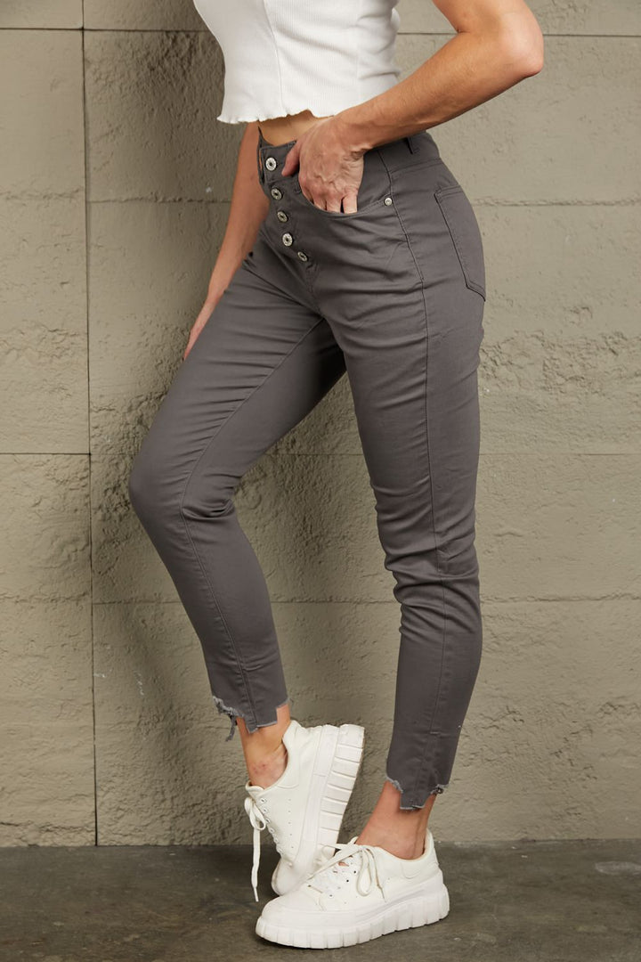 Stilla | Knapper Flue Kante Detalje Skinny Jeans