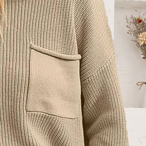 Stilla | Drop Shoulder Sweater Med Lomme