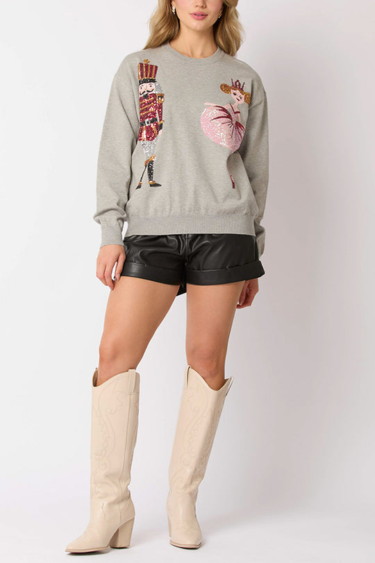 Stilla | JuleSoldat Pailletter Mode Casual Sweatshirt