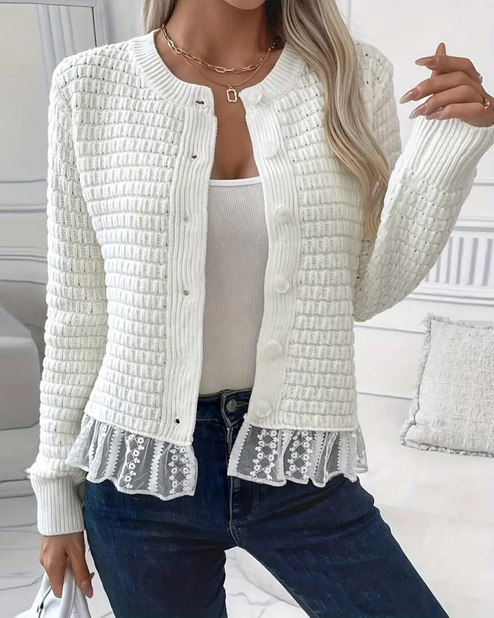 Stilla | Langærmet Spidsbesat Sweatshirt