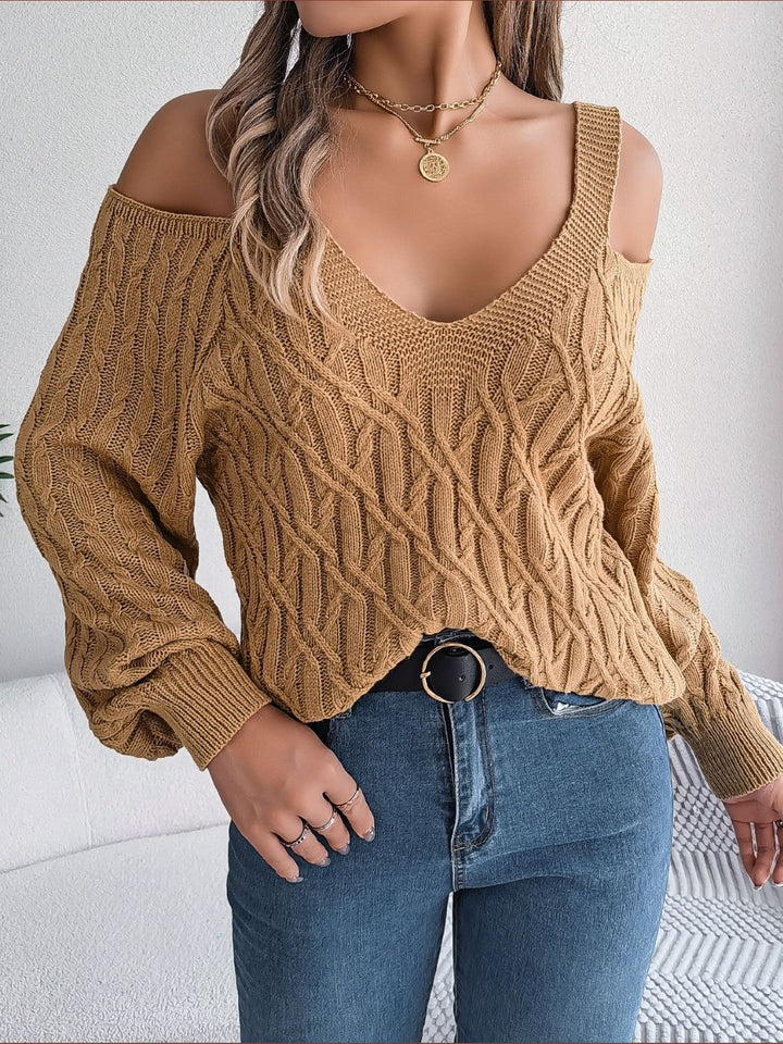 Stilla | Strik Kold Skulder Langærmet Sweater