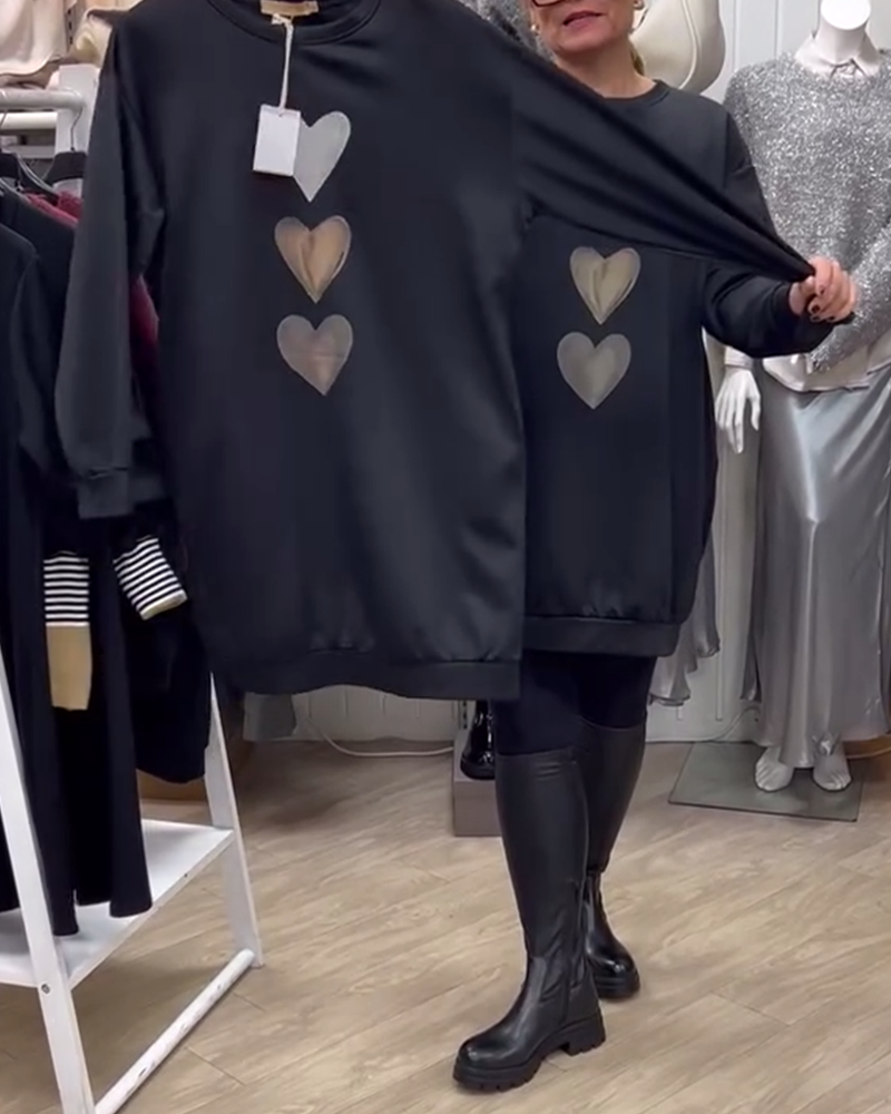 Stilla | Shift Hjerte Mønster Casual