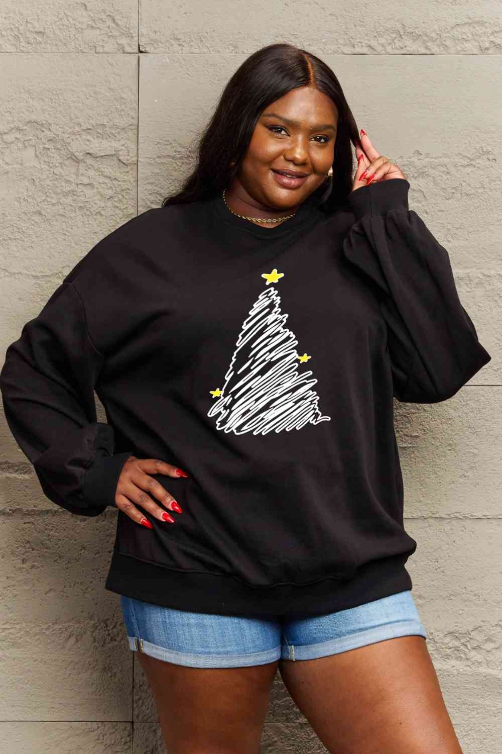 Stilla | Love Full Size Graphic Sweatshirt