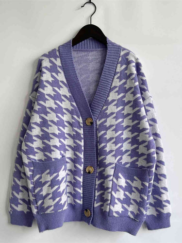 Stilla | Knap Front Cardigan Med Lommer